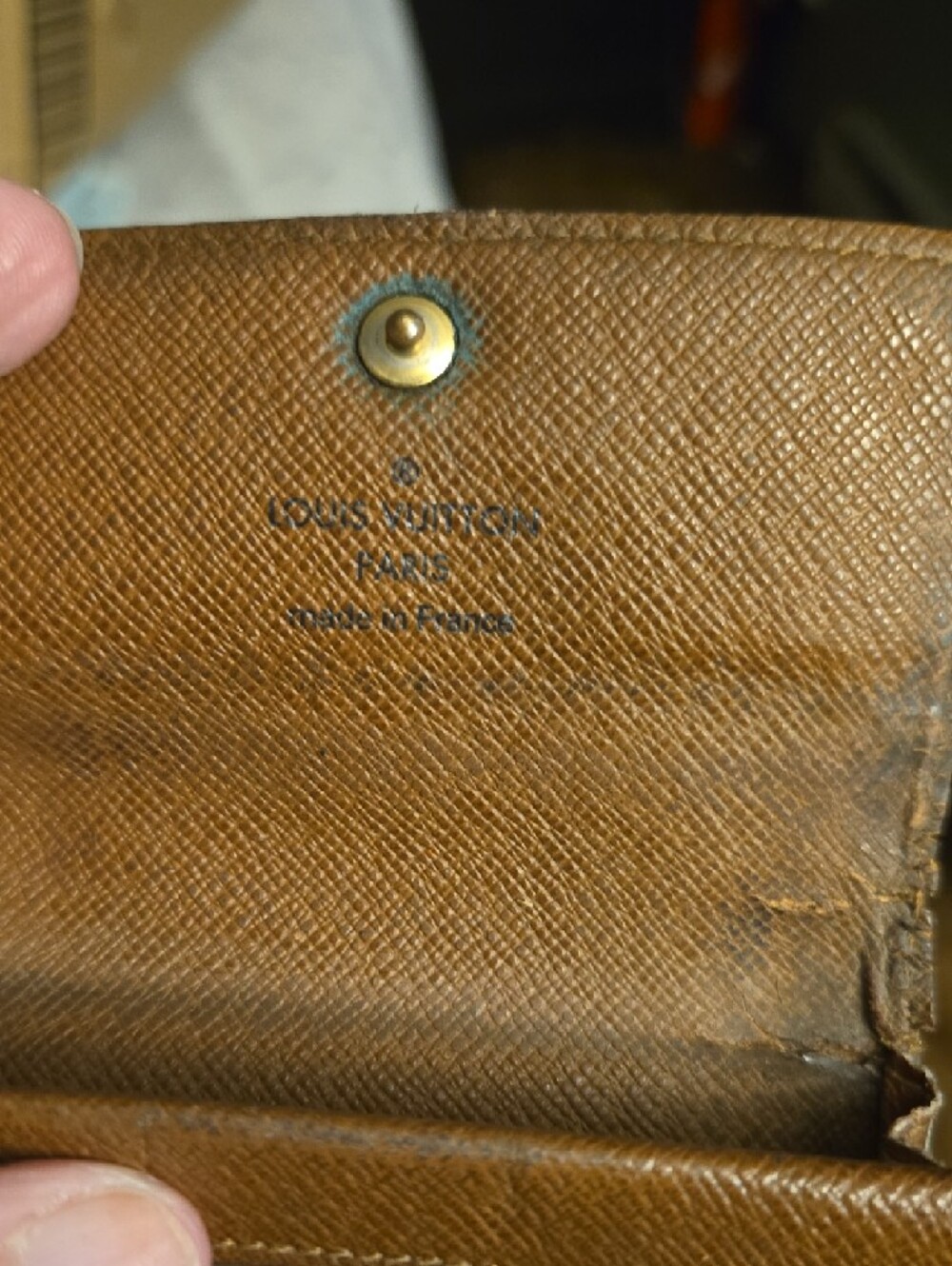 Louis Vuitton Brown & Gold Monogram Snap Wallet - Picture 6 of 6